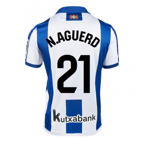 Fotballdrakt Herre Real Sociedad Nayef Aguerd #21 Hjemmedrakt 2024-25 Kortermet